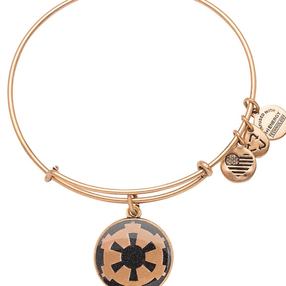Alex and Ani Disney Star Wars Imperial Symbol Charm Bangle - Picture 1 of 2